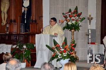 Procesión religiosa de San Gregorio y actuación del humorista Maestro Florido (Foto Francisco Javier Santana y TA)